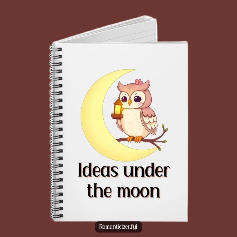 Funny Romantic Owl Notes Notebook - Enchanting Journaling, Perfect Gift