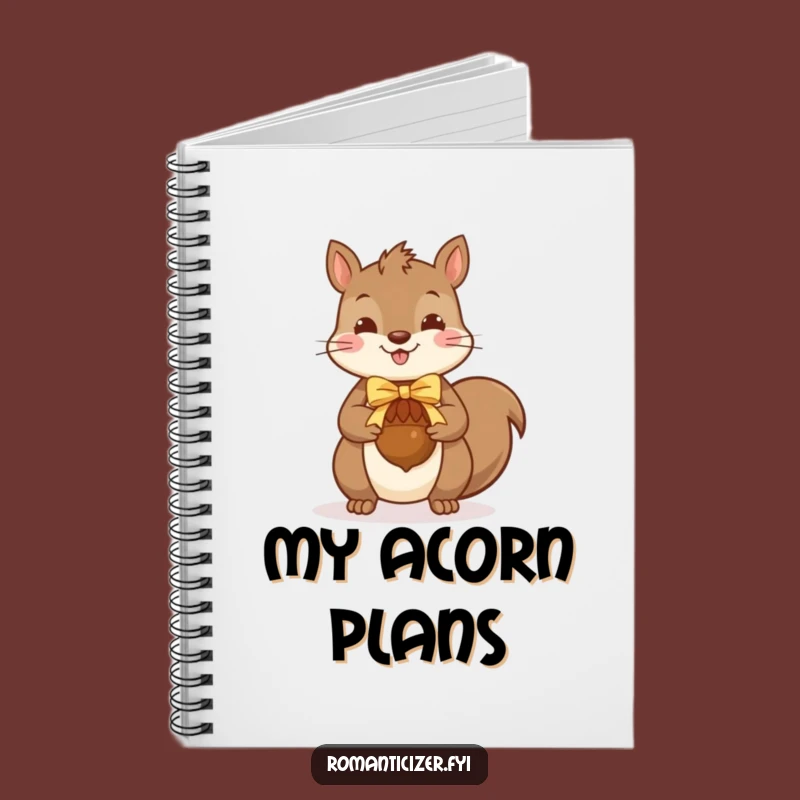 Funny Squirrel Gift Notebook: Jot Down Ideas with Woodland Charm