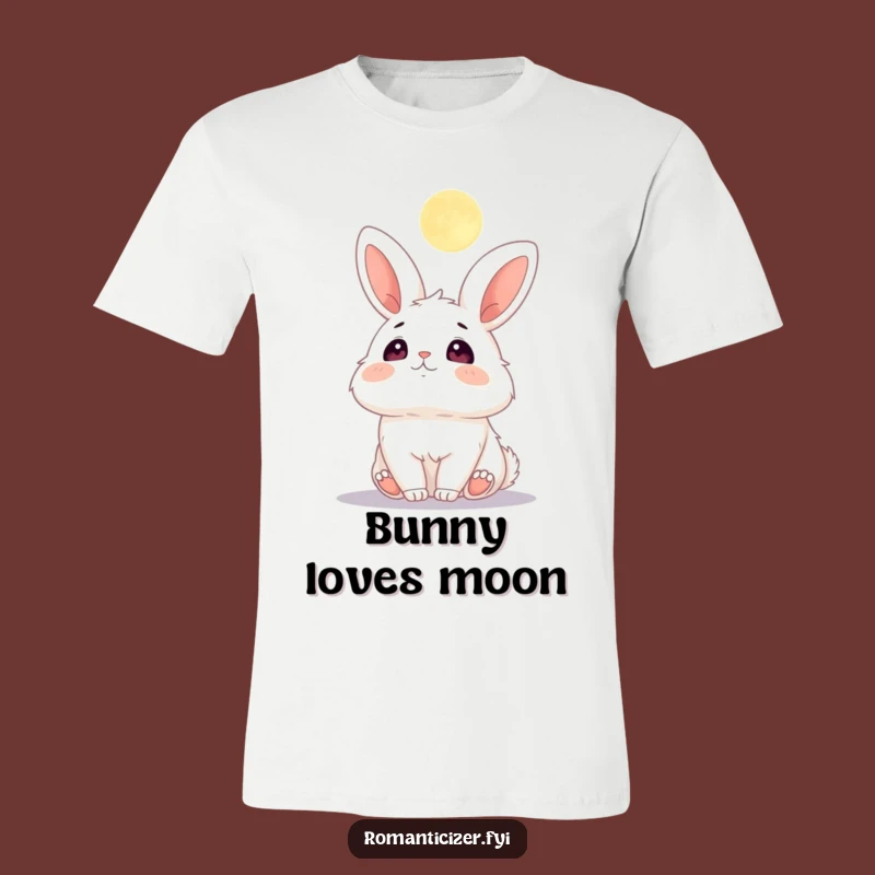 Funny Bunny Moon T-Shirt: Celestial Humor for a Funny Gift