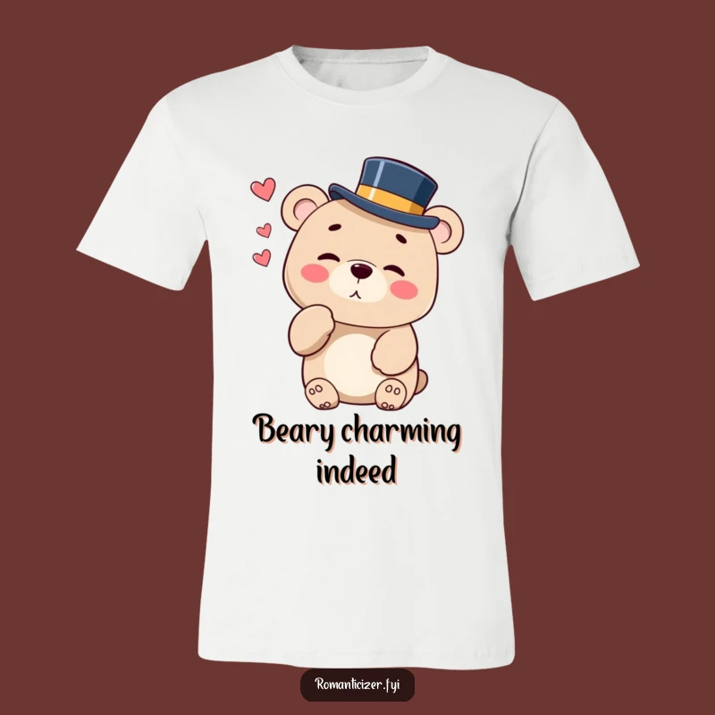 Funny Bear Kiss T-Shirt - Dapper Gentleman Bear Tee!