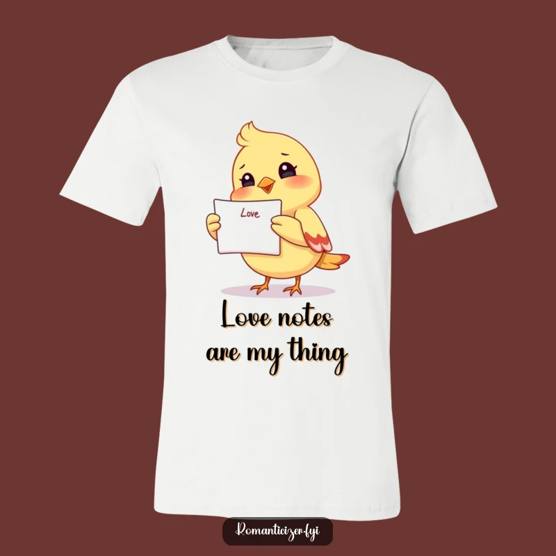 Funny Bird Love Letter T-Shirt: Wear Your Heart Out, Funny Gift Idea