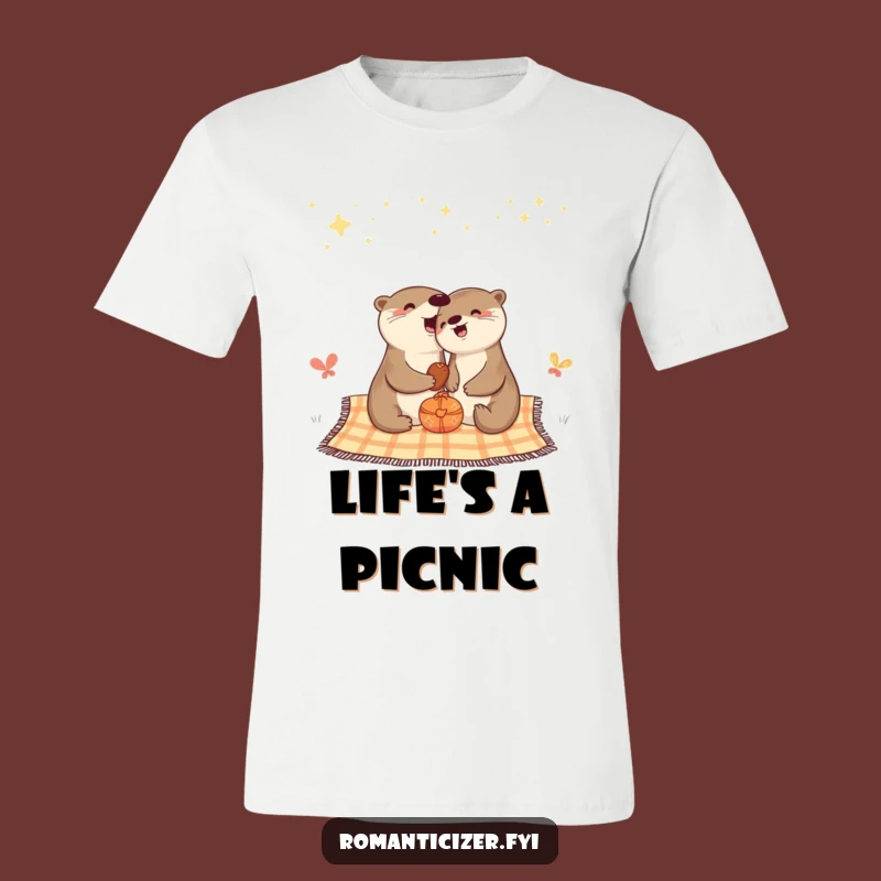 Funny Otter Starry T-Shirt: Outdoor Fun for a Funny Gift