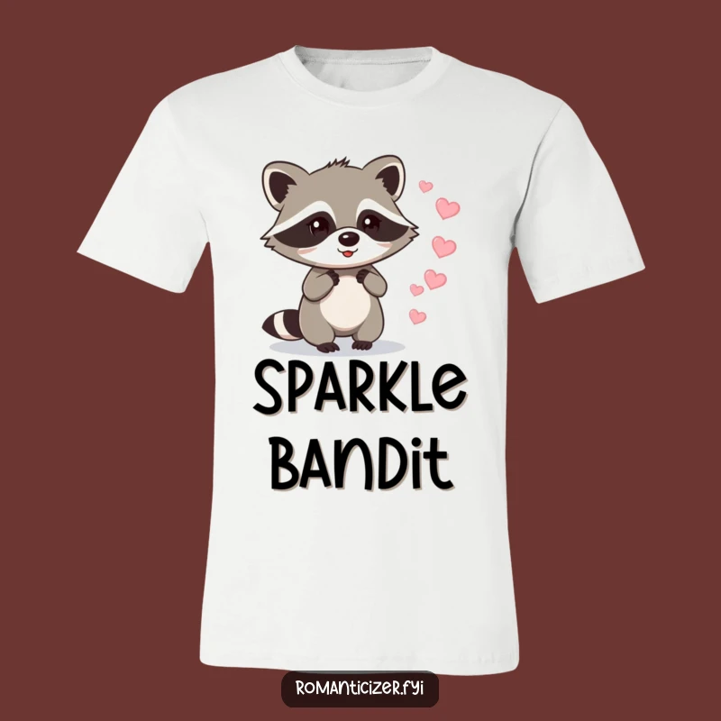 Funny Raccoon Love T-Shirt: Heartbreaker Bandit, Great Funny Gift