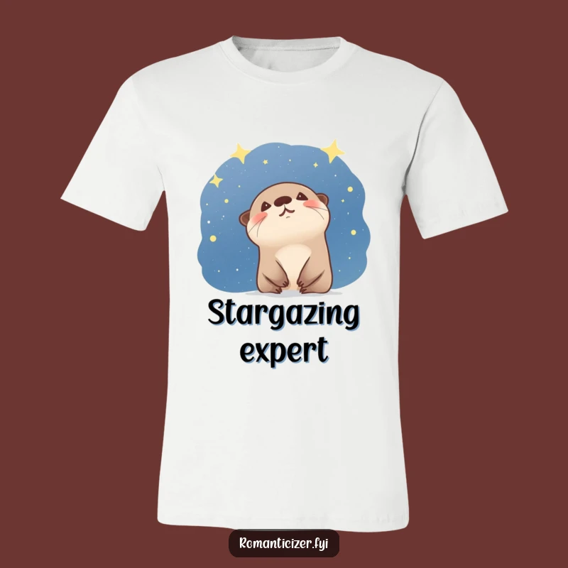 Funny Otter Starry Sky T-Shirt - Magical Wonder Gift for Stargazers