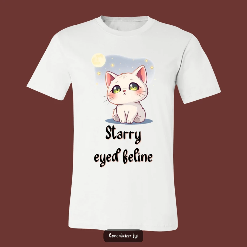 Funny Cat Moon T-Shirt A Dreamy Tee For Celestial Fashion Lovers
