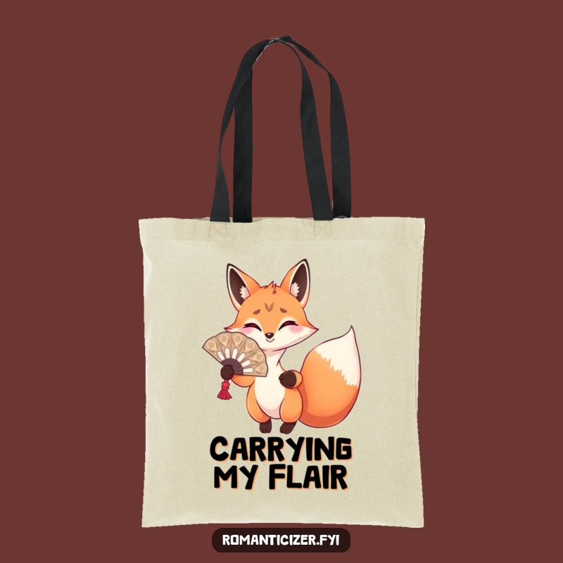 Funny Fox Fan Tote Bag: Hilarious and Stylish Carry-All for Dramatic Entrances