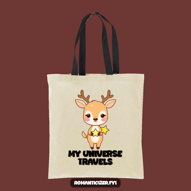 Funny Deer and Star Tote Bag: Carry Your Magic and Essentials in Style